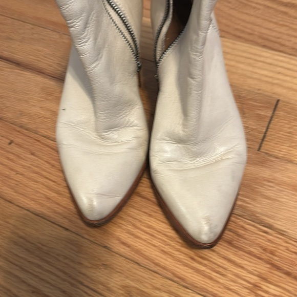 Frye white ankle boots - Picture 3 of 4